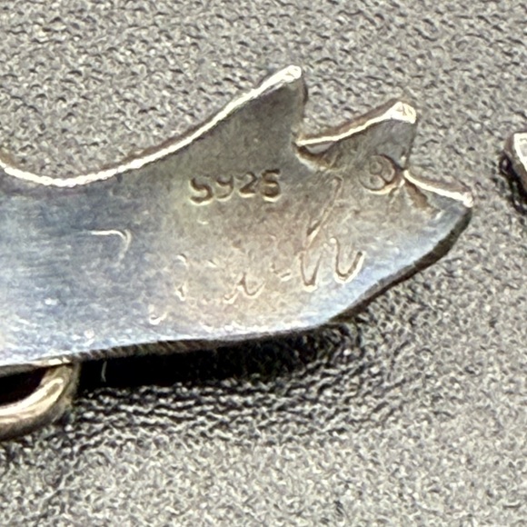 Vintage Zarah Enameled Earrings - Picture 4 of 4